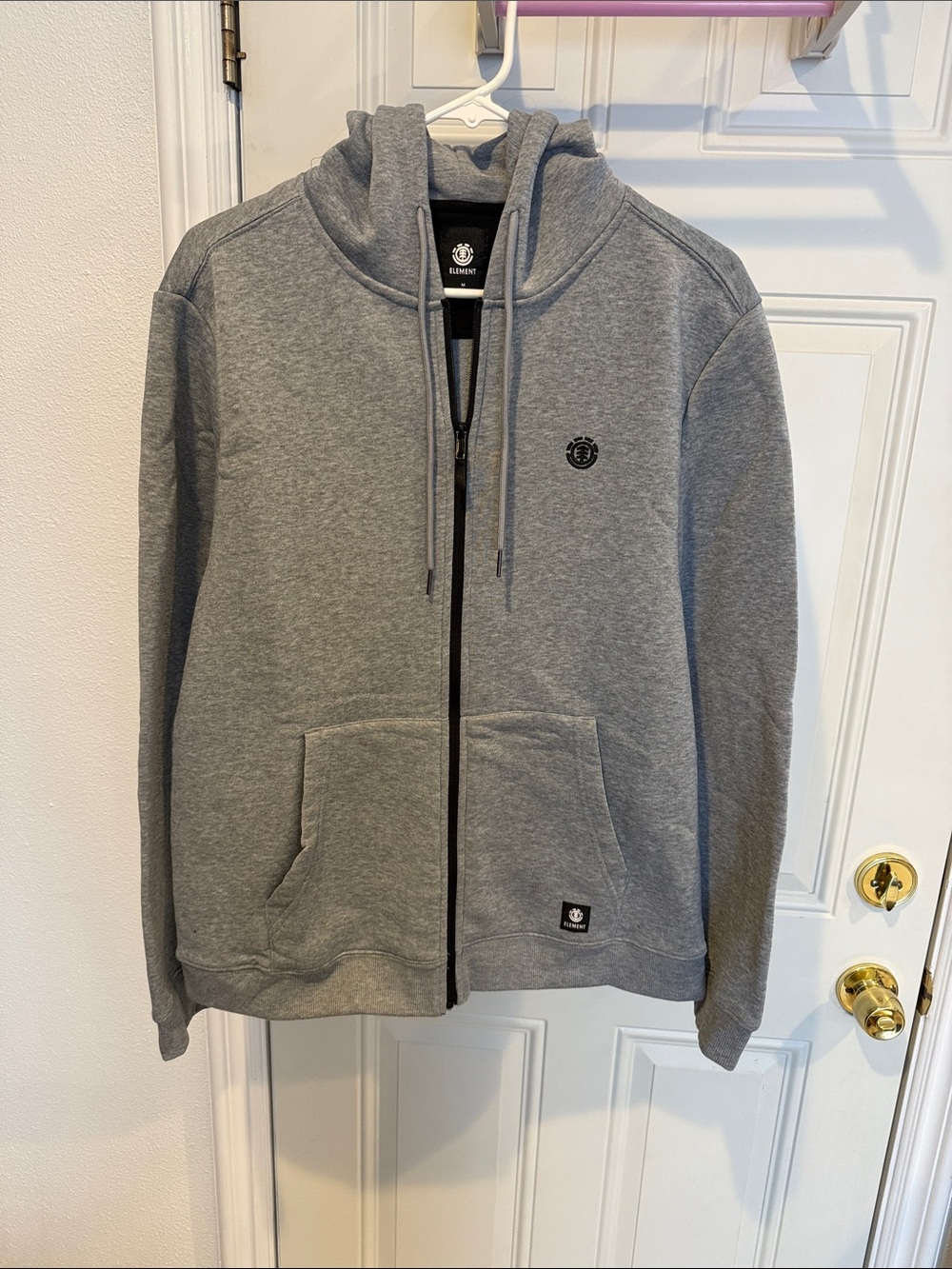 Element Men’s Gray Zip-Up Hoodie Sweater